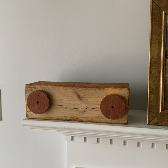 Wooden Block Terrarium‎ Holder Trio candle holder home decor bohemian farmhouse - Picture 9 of 9